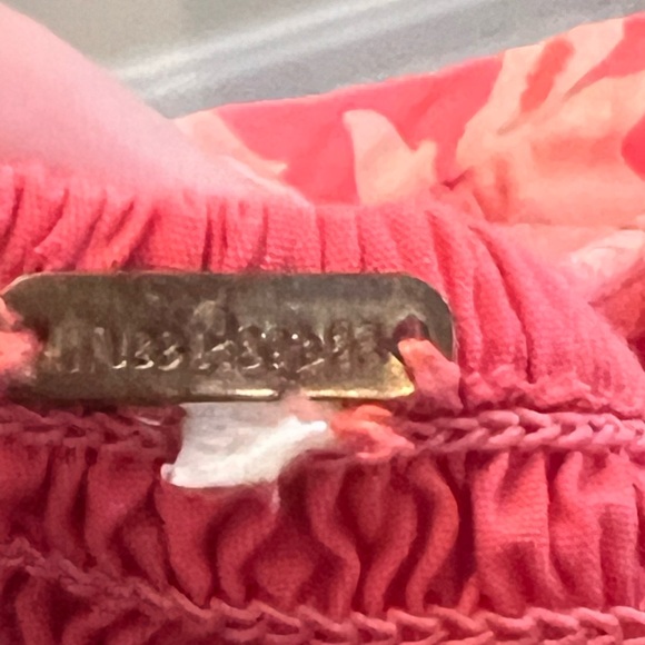 Free People puff sleeves, elastic back, mini dress, pink floral, cotton, easy - Picture 6 of 11